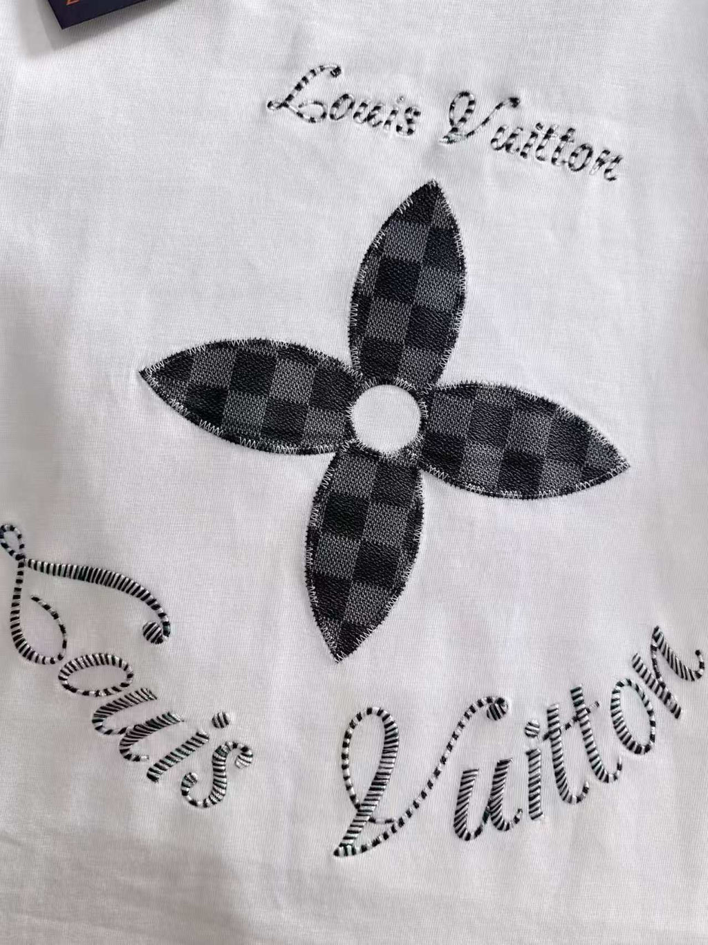 Embroidered clover hoodie