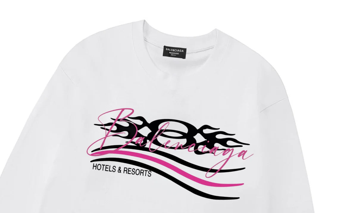 Wave letter logo, unisex long sleeved design