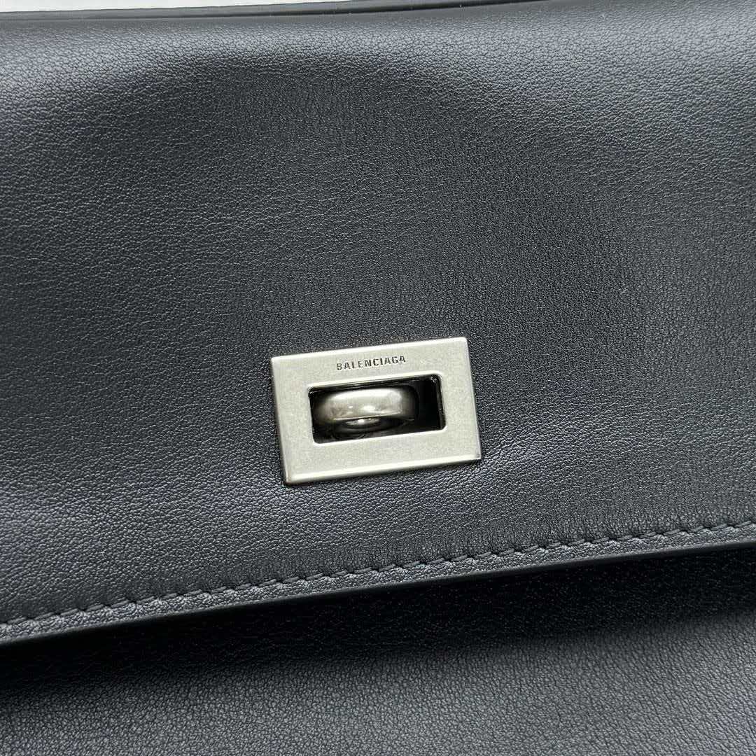 Black Silver Postman Bag