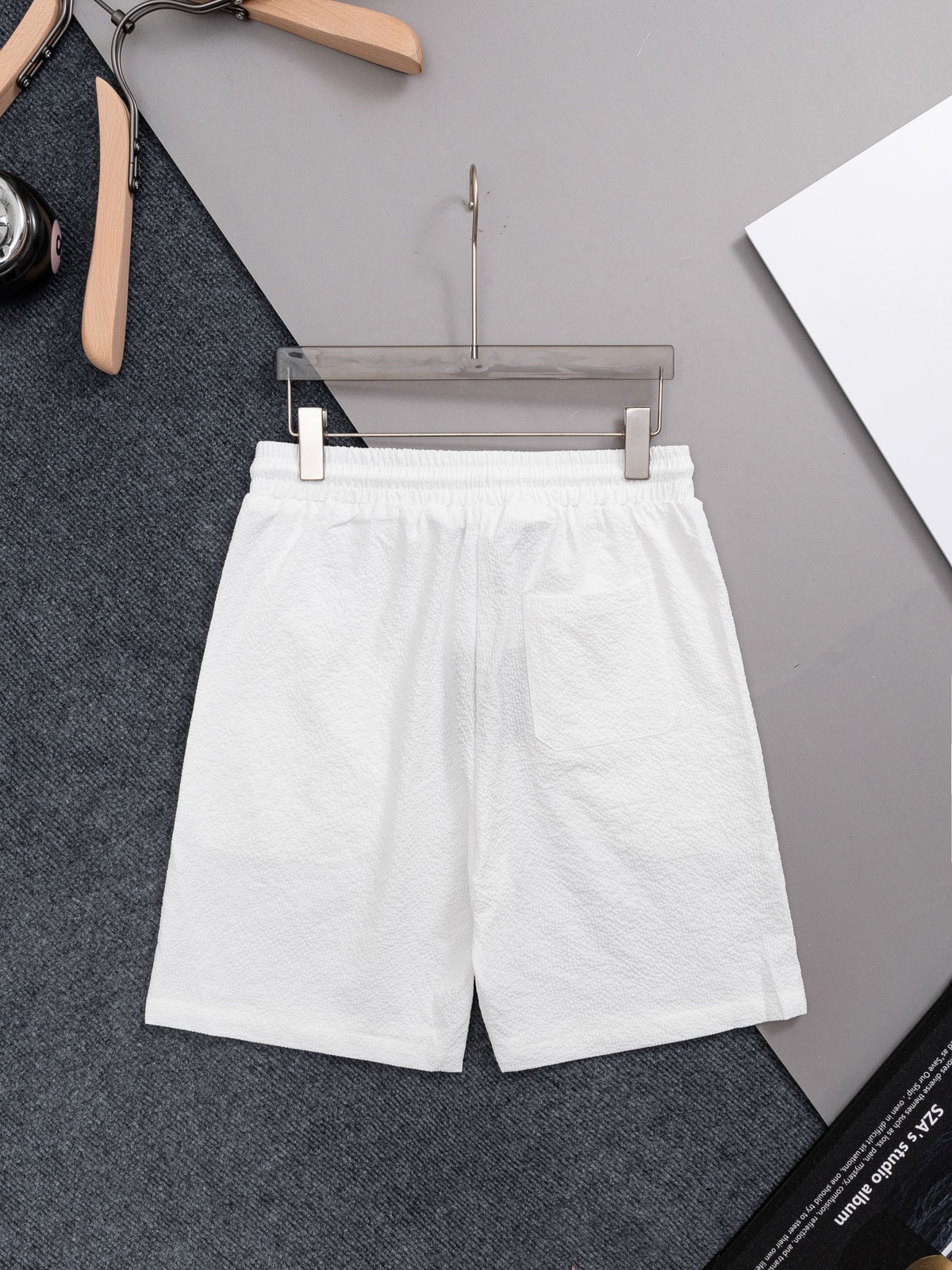 Waffle milk silk quick drying beach shorts