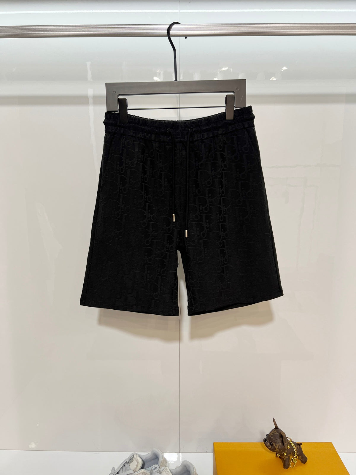 Full of floral letters, towel, jacquard casual shorts