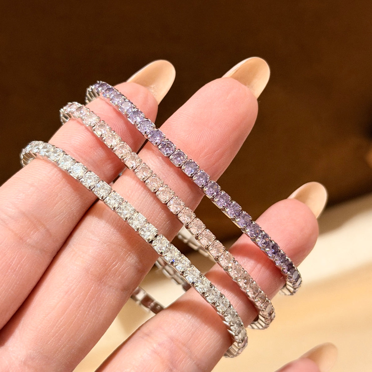 💎  Diamond lined small bracelet