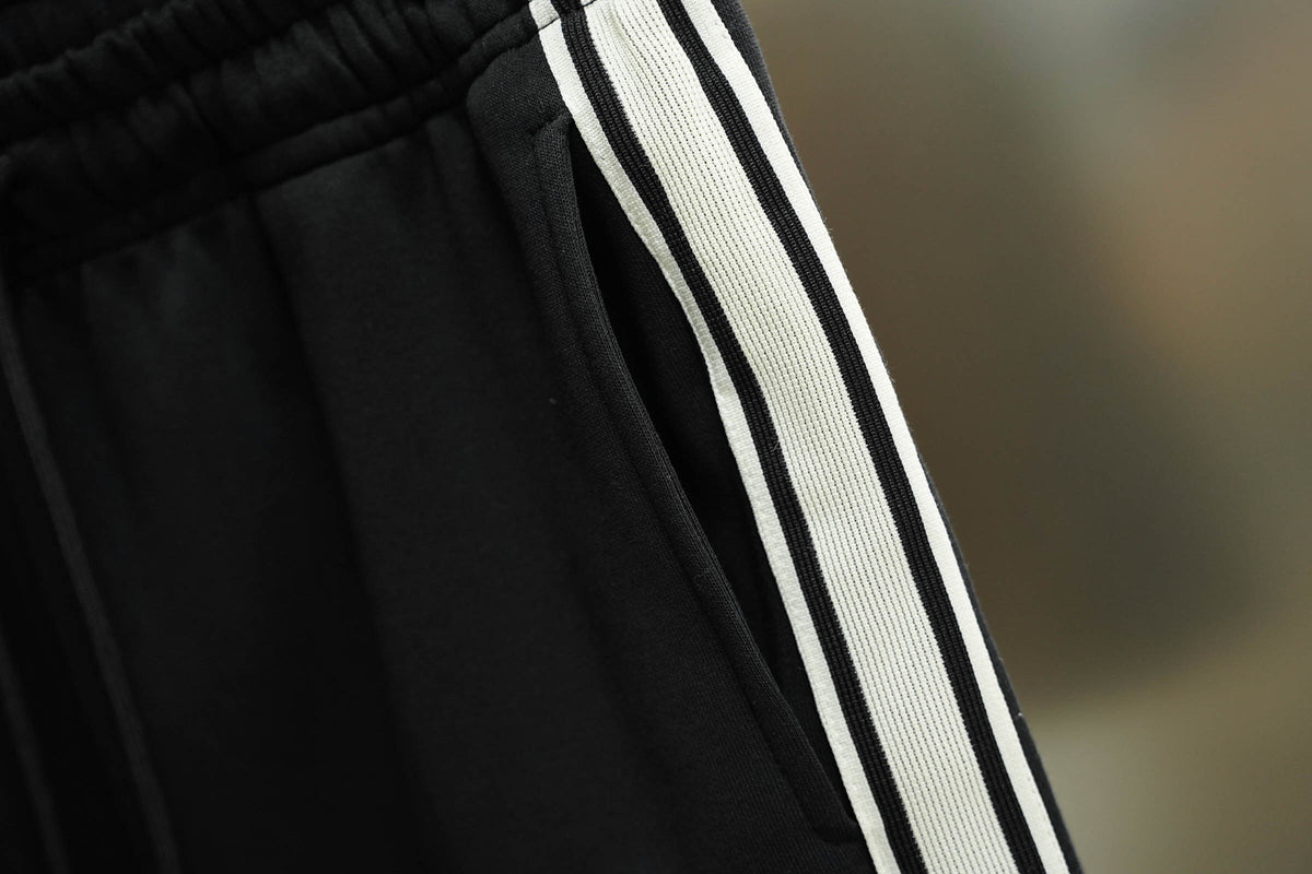 Classic side label woven ribbon embroidered letter shorts