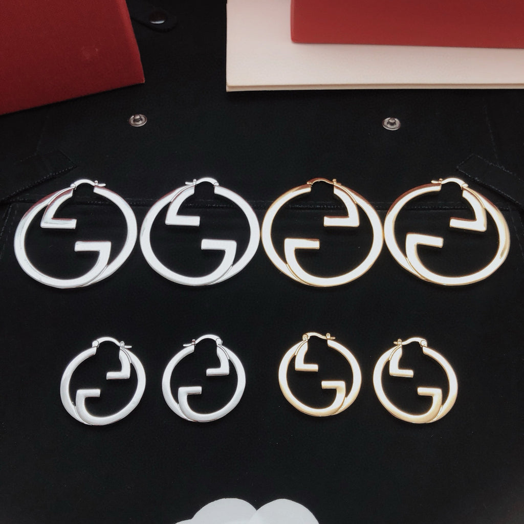 Round smooth earrings