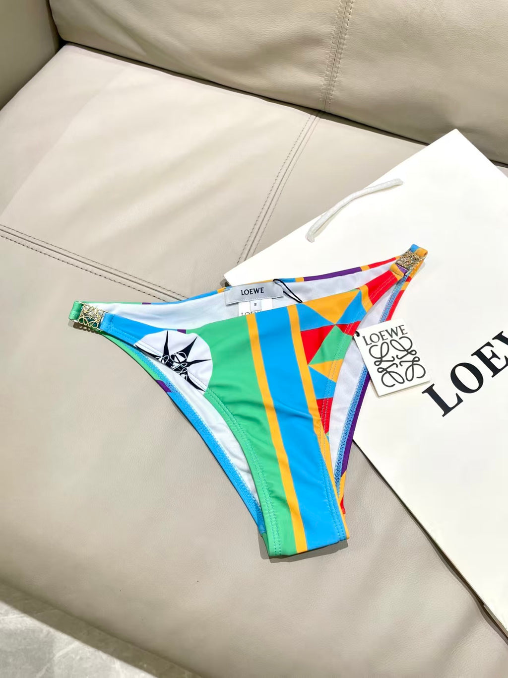 New Split Printed Swimsuit