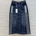 Dual Webbing Patchwork Skirt