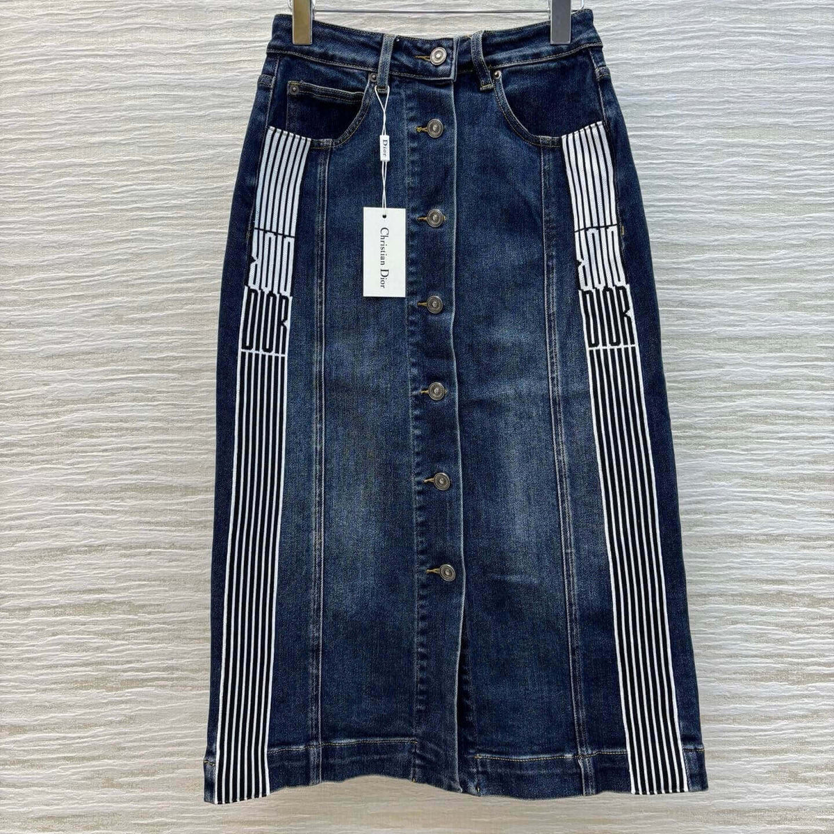 Dual Webbing Patchwork Skirt