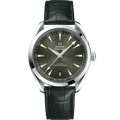 Green Steel - Black Leather - Automatic - 41mm