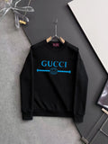 New printed pullover round neck hoodie
