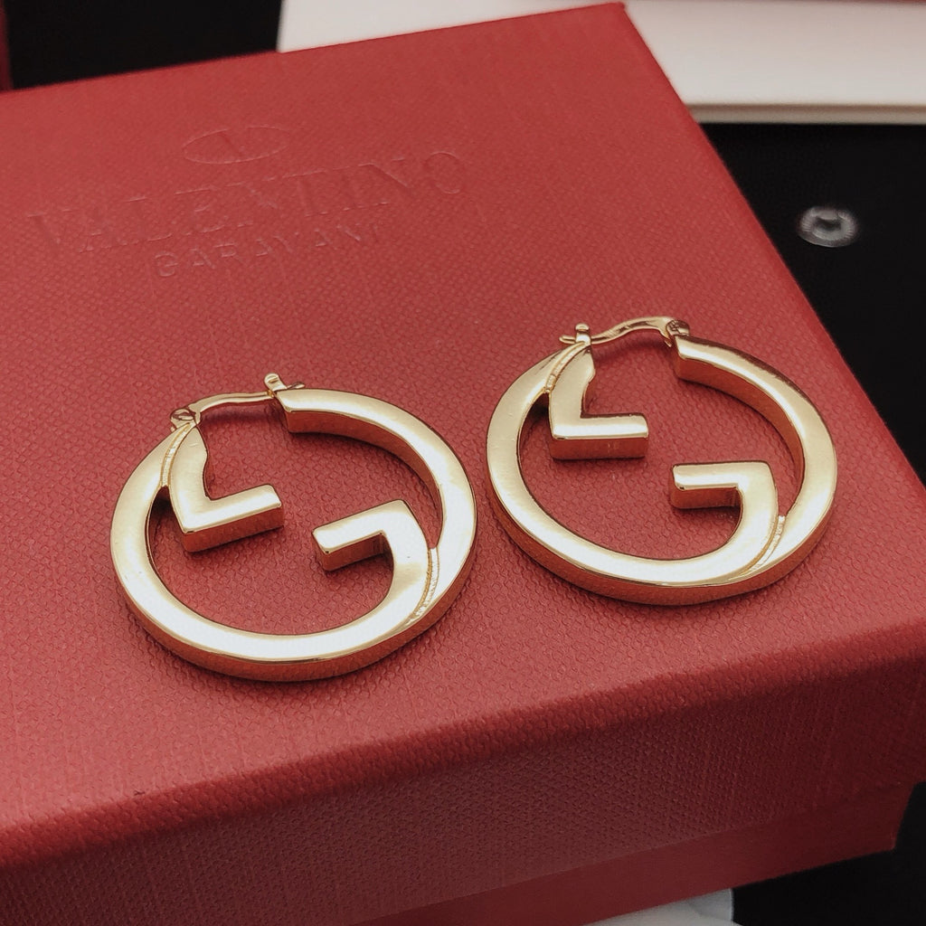 Round smooth earrings