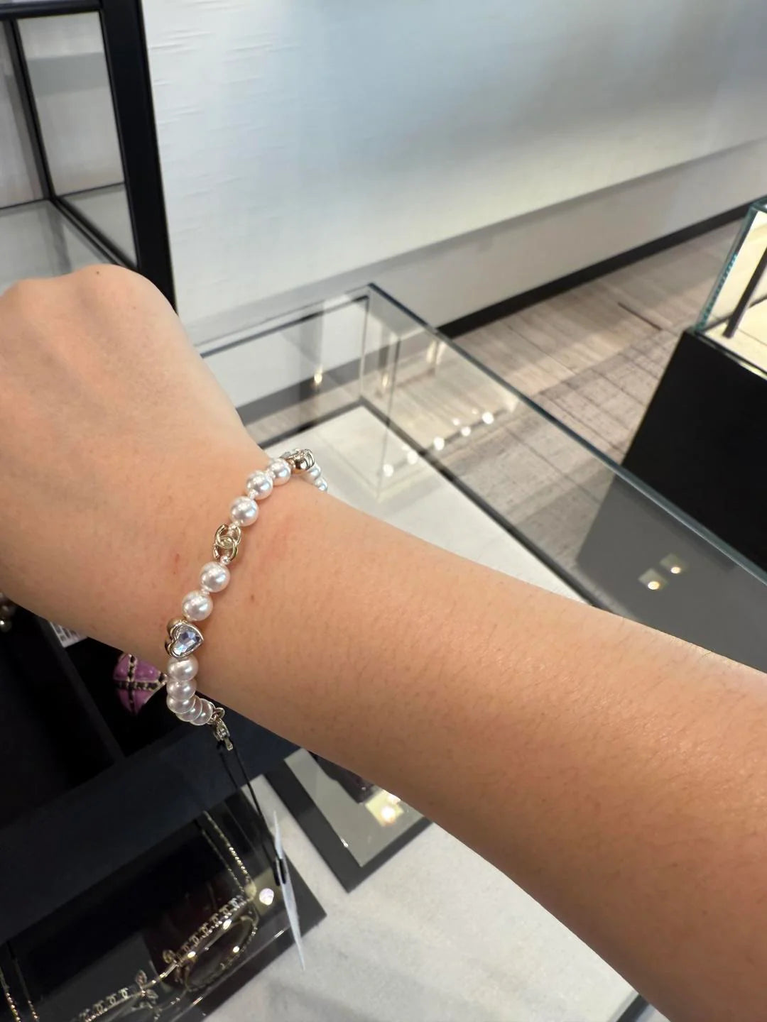 Love Diamond Pearl Bracelet