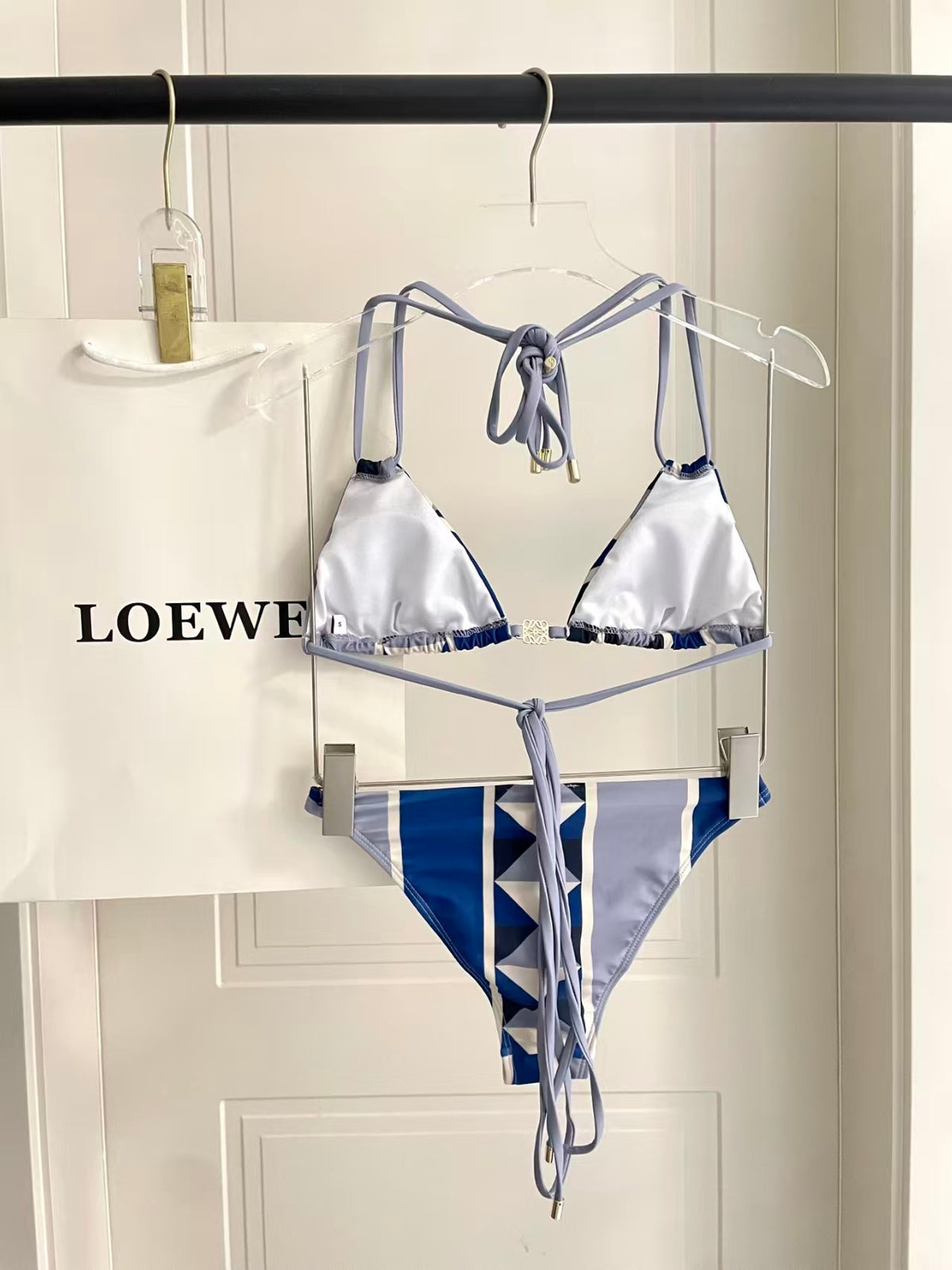 New Split Printed Swimsuit