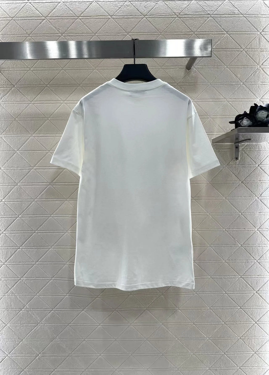 New round neck printed short sleeved shirt