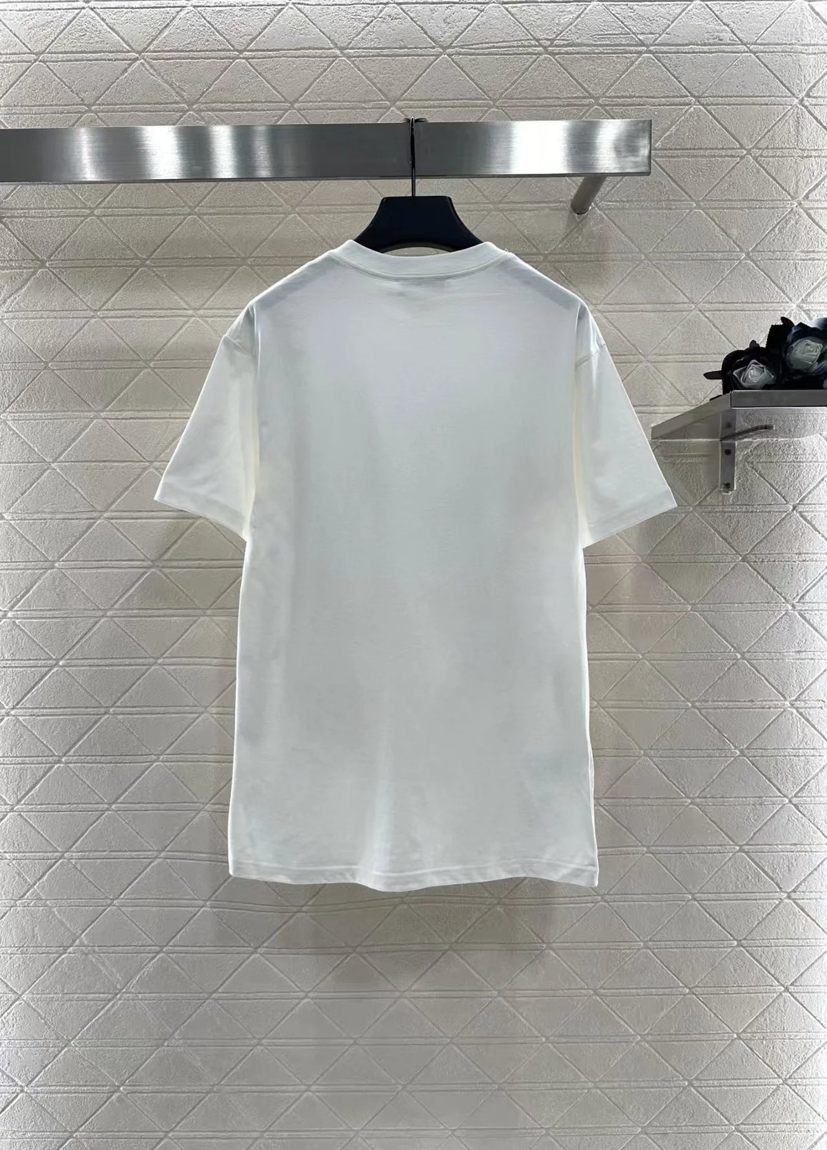 New round neck printed short sleeved shirt