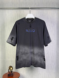 Heavy craftsmanship, abrasion, washing water, making old unisex T-shirt