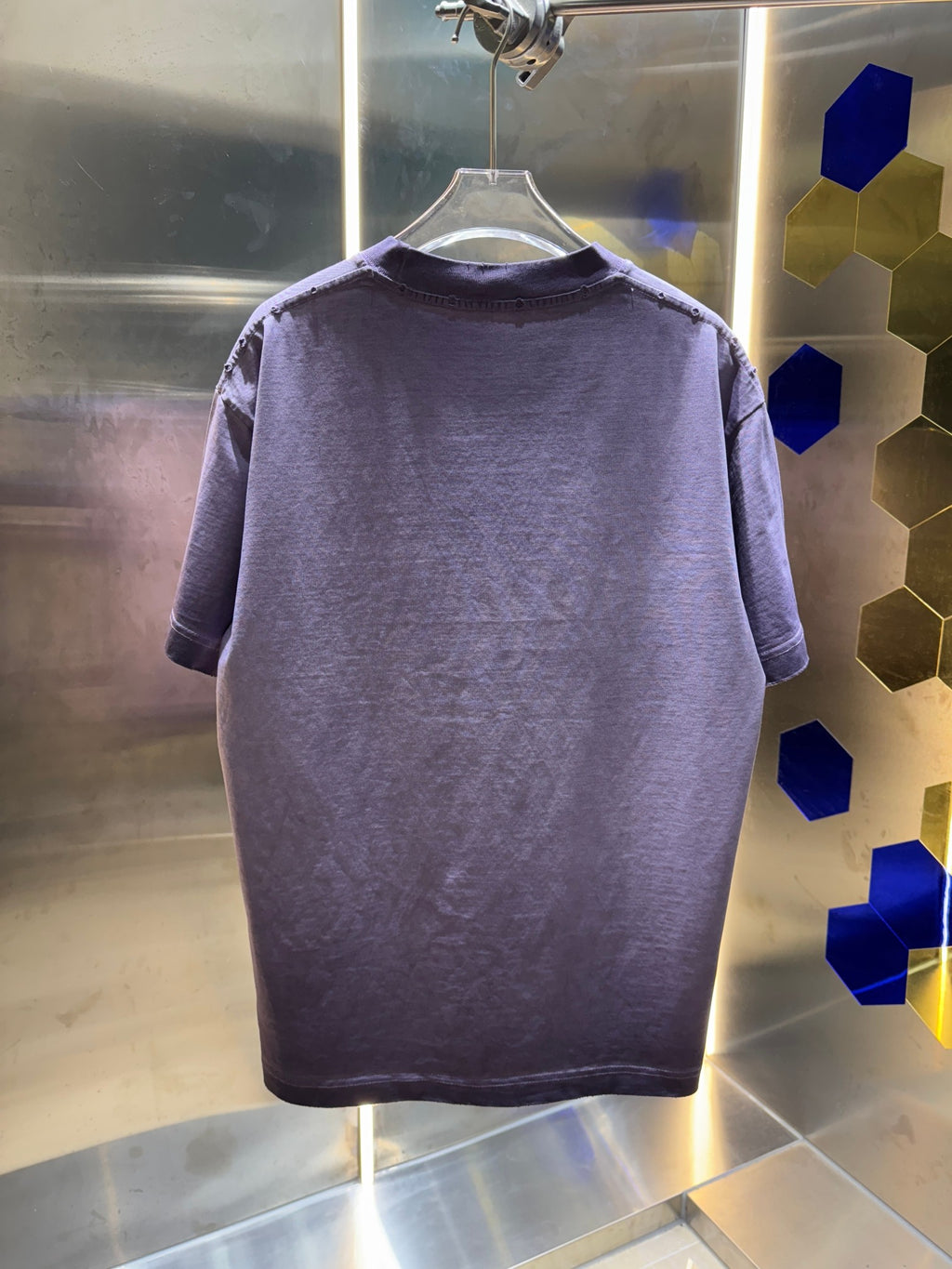 Wash and grind 320g round neck short sleeved T-shirt