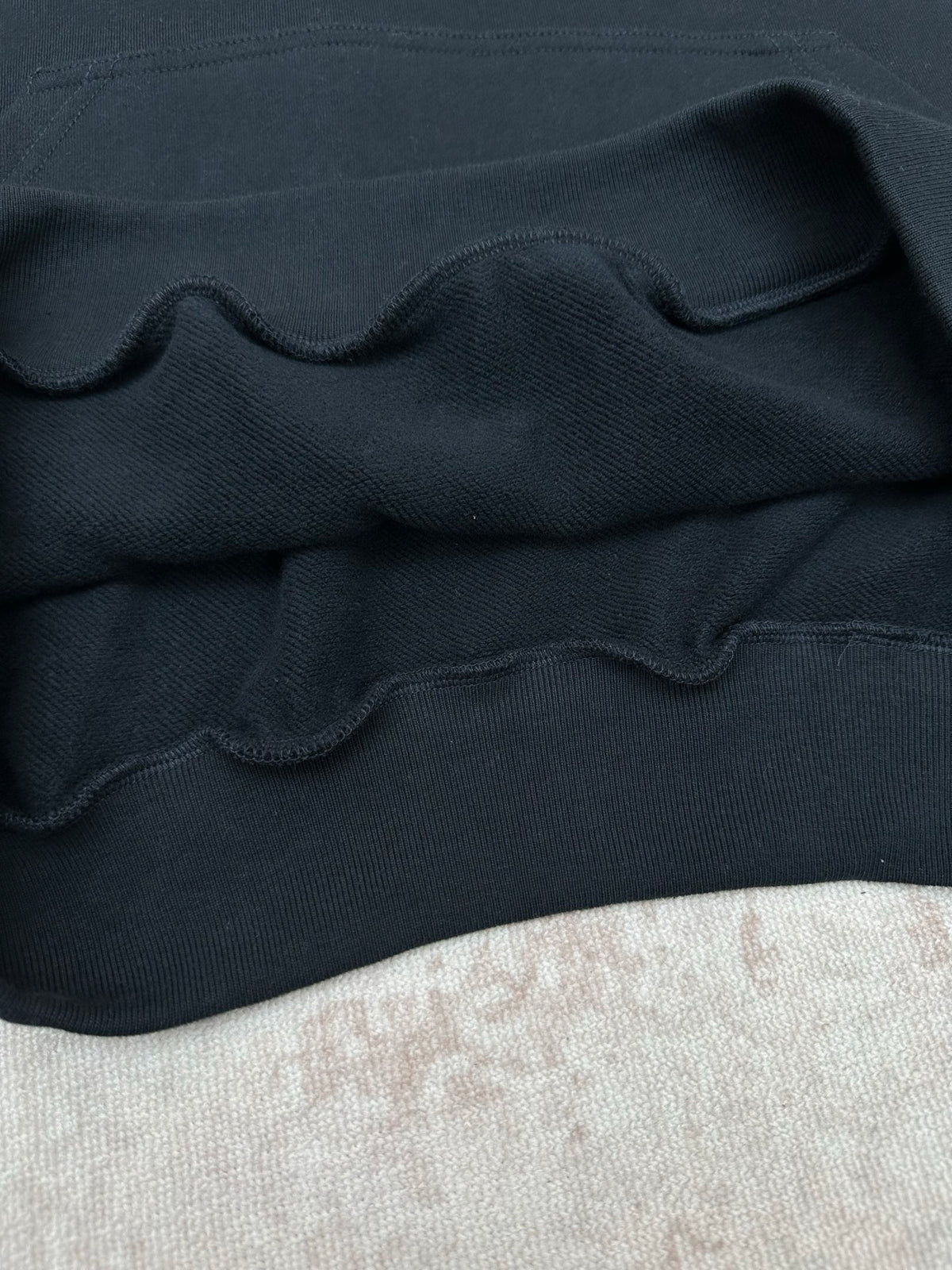 Embroidered Hoodie with Falling Shoulders