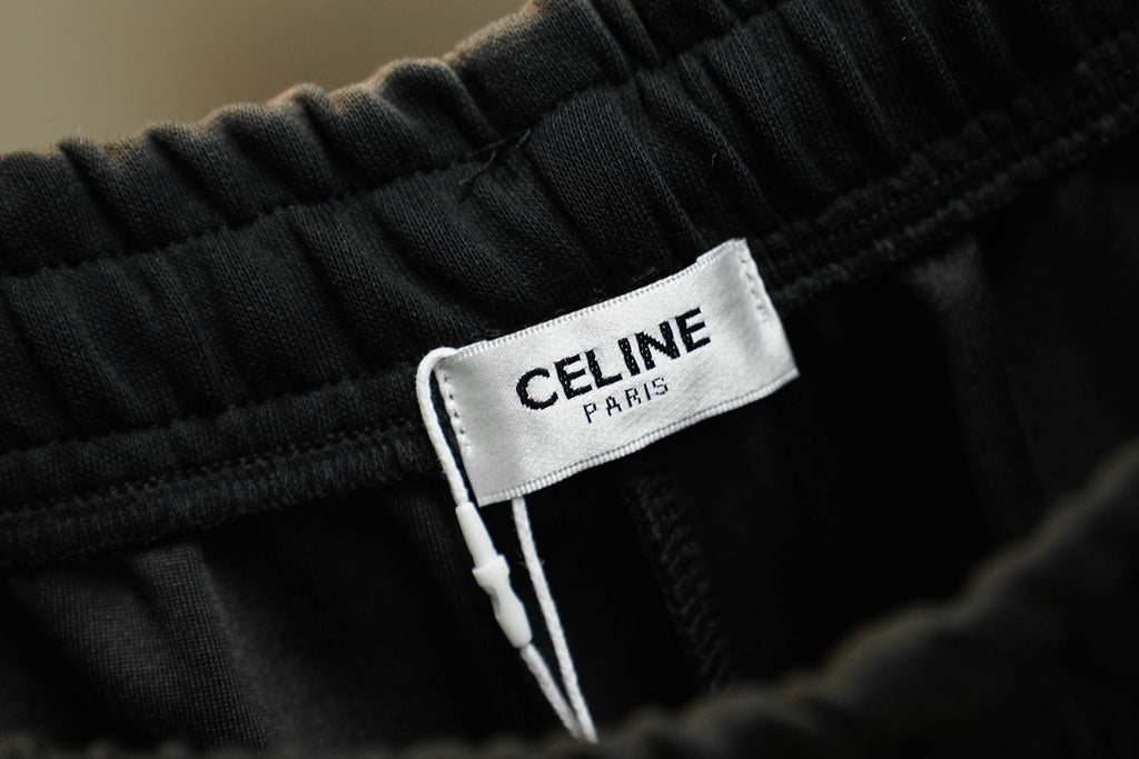 Classic side label woven ribbon embroidered letter shorts