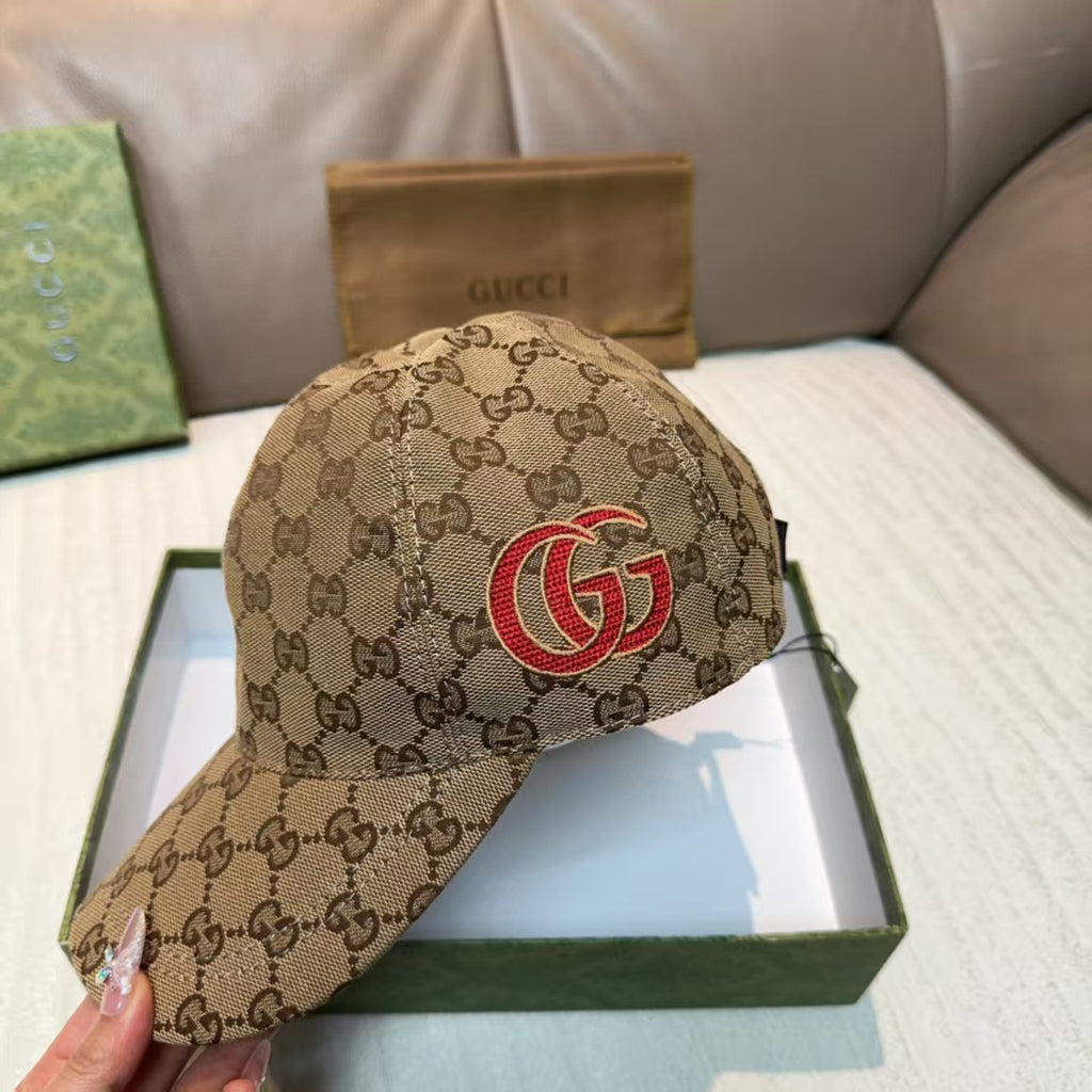 Embroidered baseball cap on the side