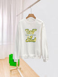 New long sleeved round neck sweatshirt 2