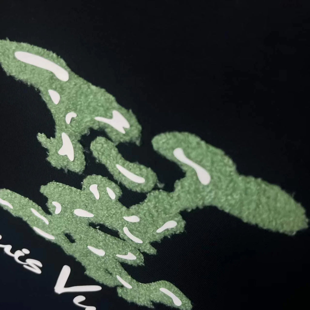 New flocking letter hoodie