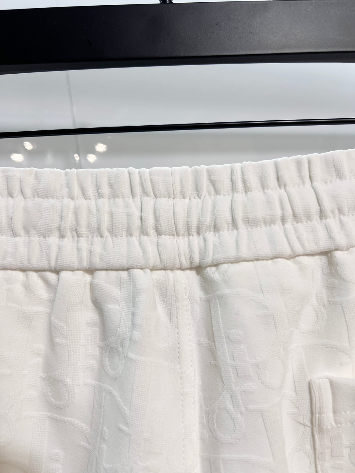 Full of floral letters, towel, jacquard casual shorts