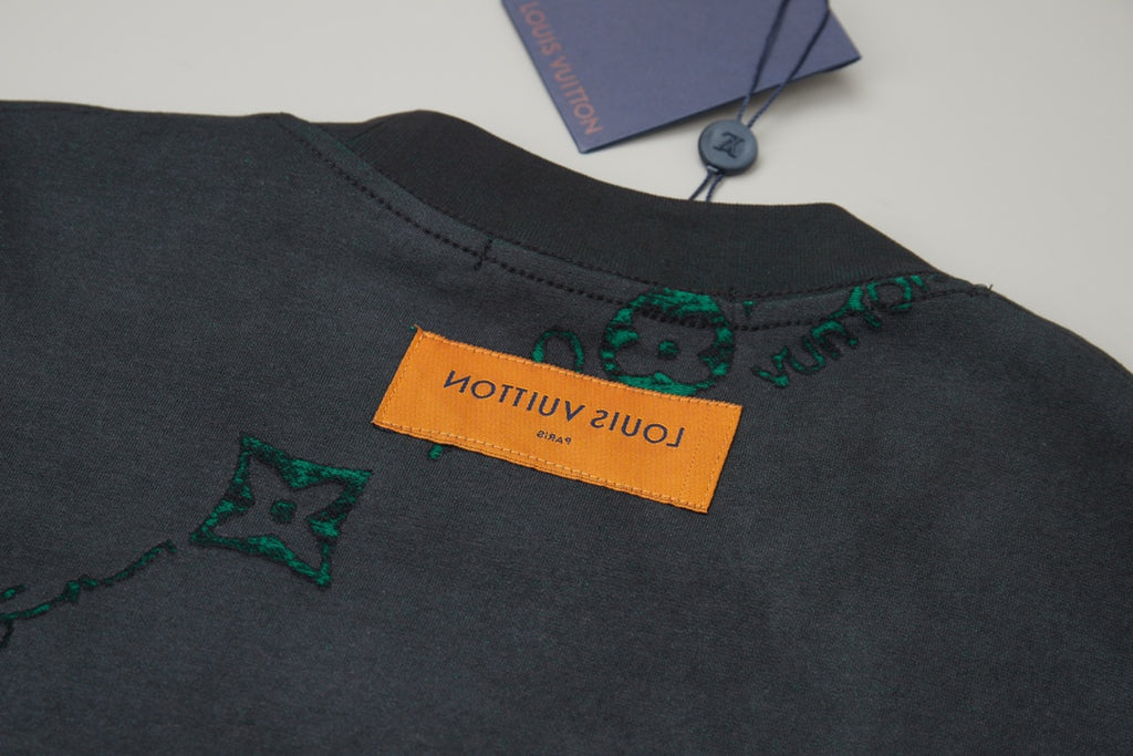 Classic logo burned jacquard short sleeved shirt