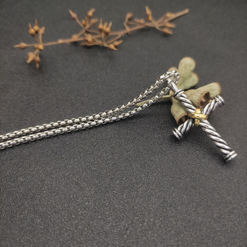 Colored Cross Necklace