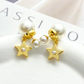 Double bead earrings