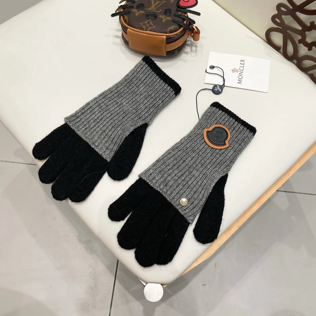 Knitted wool warm yarn gloves