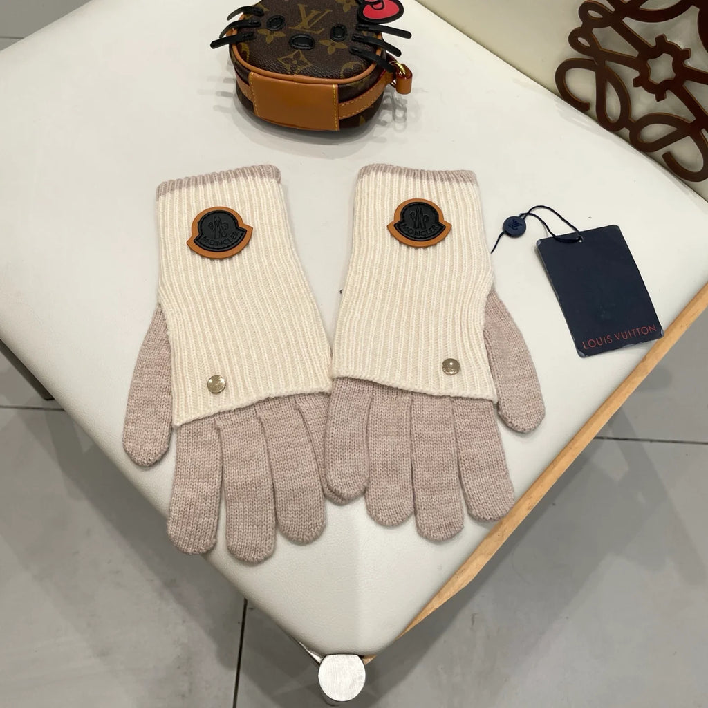 Knitted wool warm yarn gloves