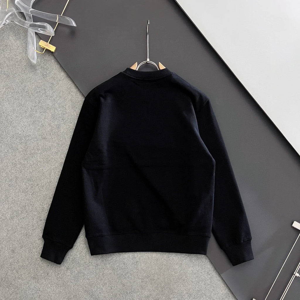 New printed pullover round neck hoodie