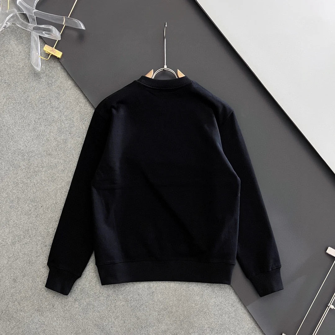 New printed pullover round neck hoodie