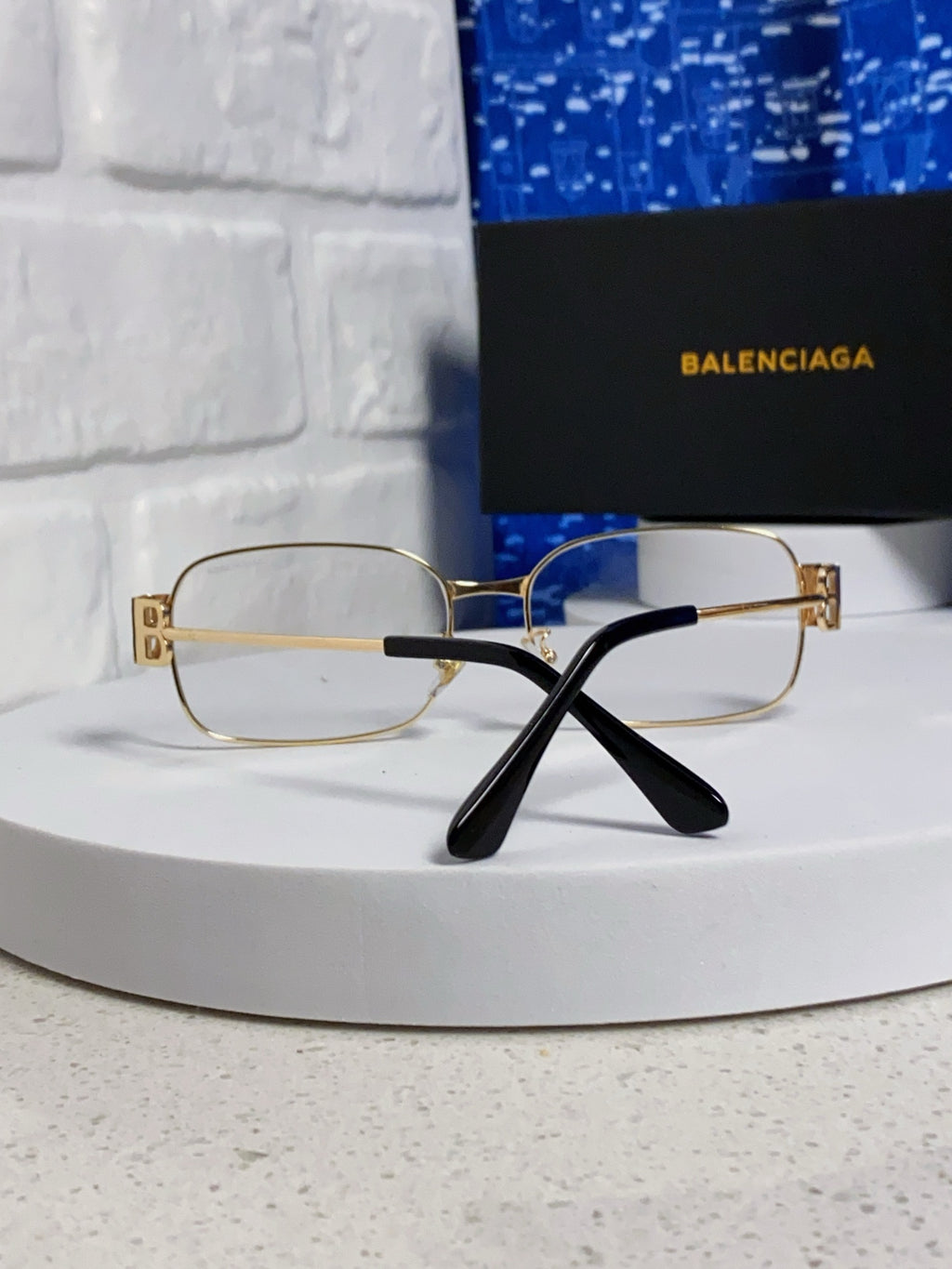 New metal retro box, refined gold wire rectangular gold and silver frame for men and women, can be paired with myopia glasses trend