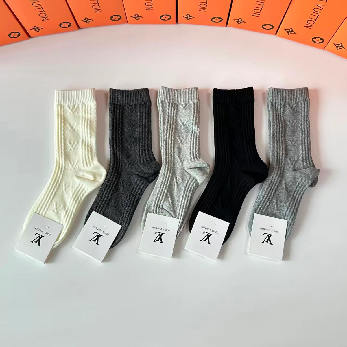 New cashmere pile socks