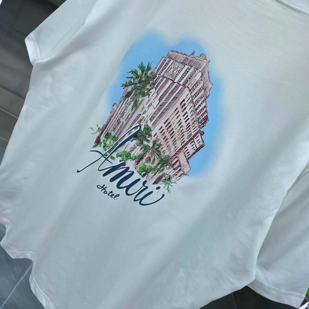 Printed short sleeved T-shirt