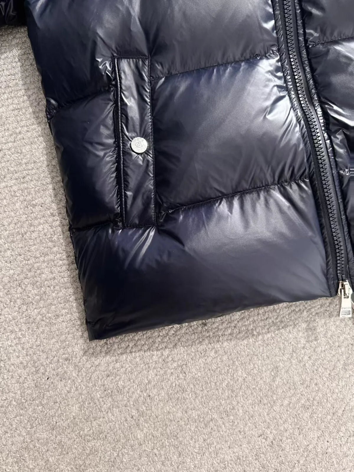 New standing collar woven down jacket