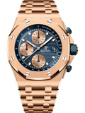 L Size -Blue OFFs - 904L Steel - Quartz- 43mm
