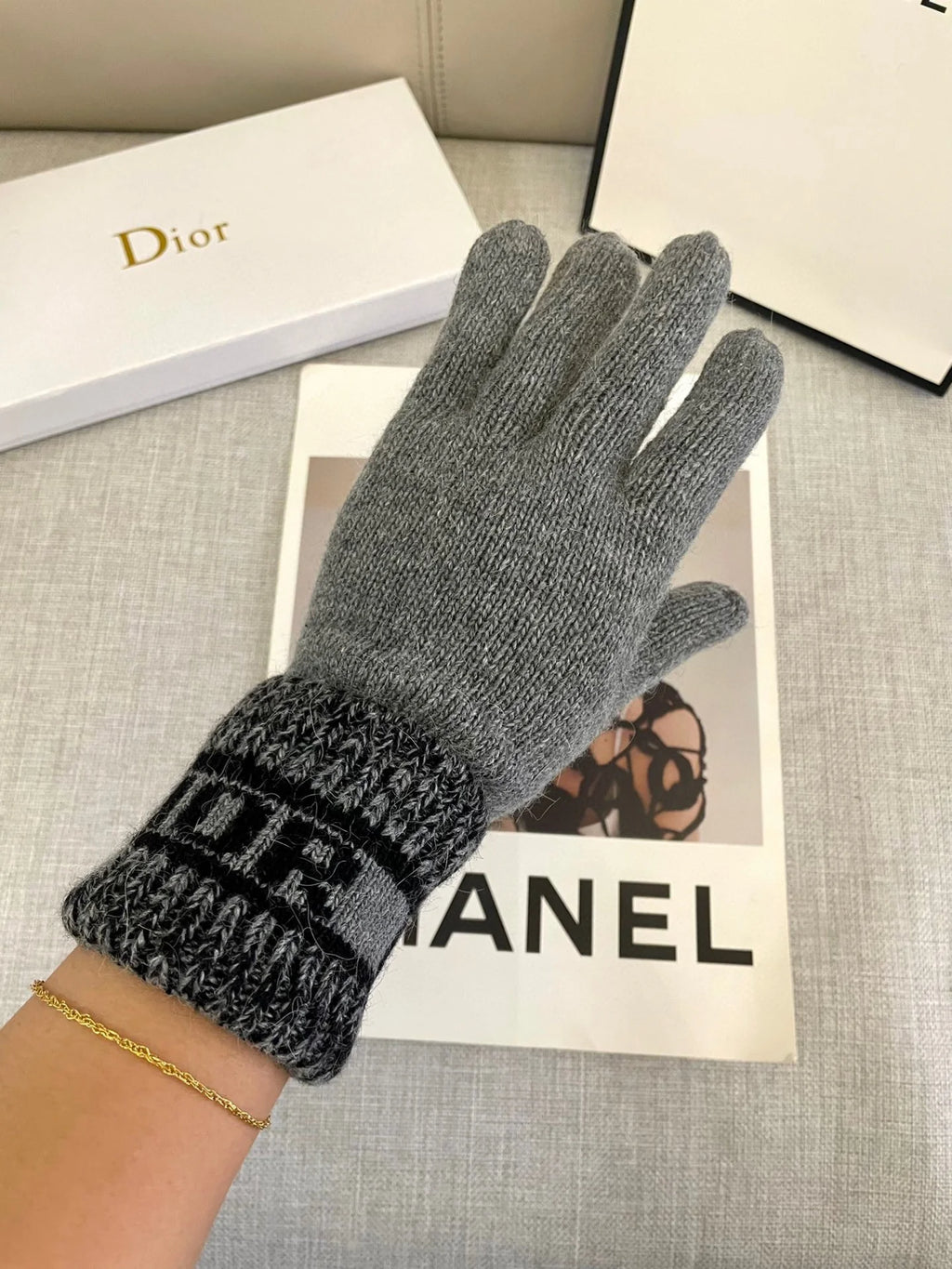 Wool Knitted Gloves 🧤 Candy Solid Color Series