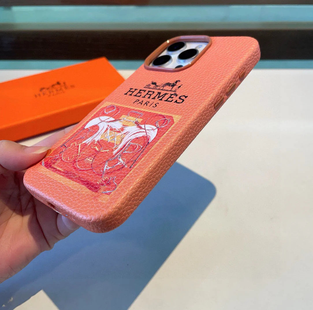 All inclusive lychee patterned phone case