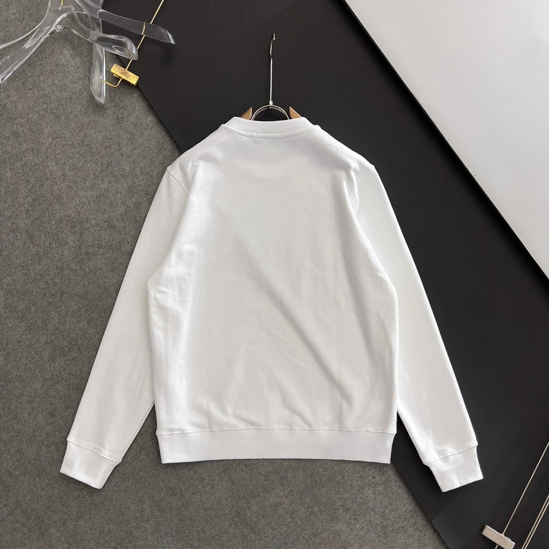New printed pullover round neck hoodie
