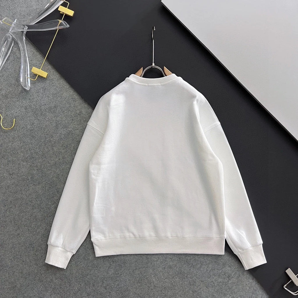 New printed pullover round neck hoodie