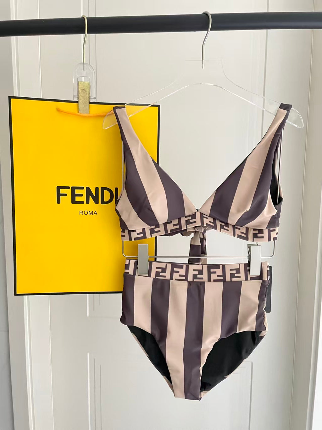 New striped swimsuit