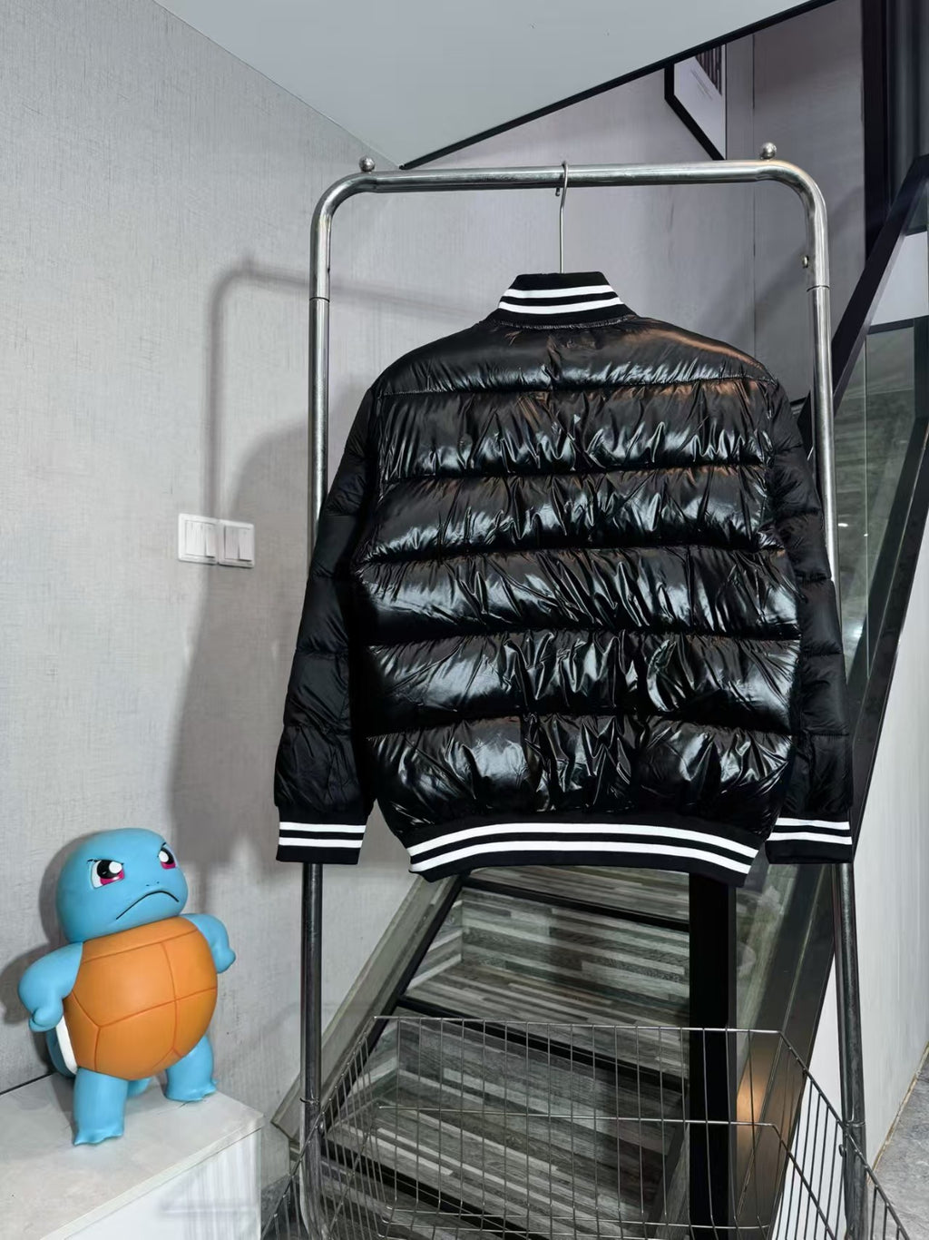 Bright down cotton baseball jacket