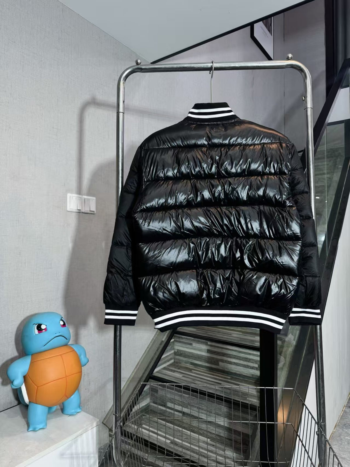 Bright down cotton baseball jacket