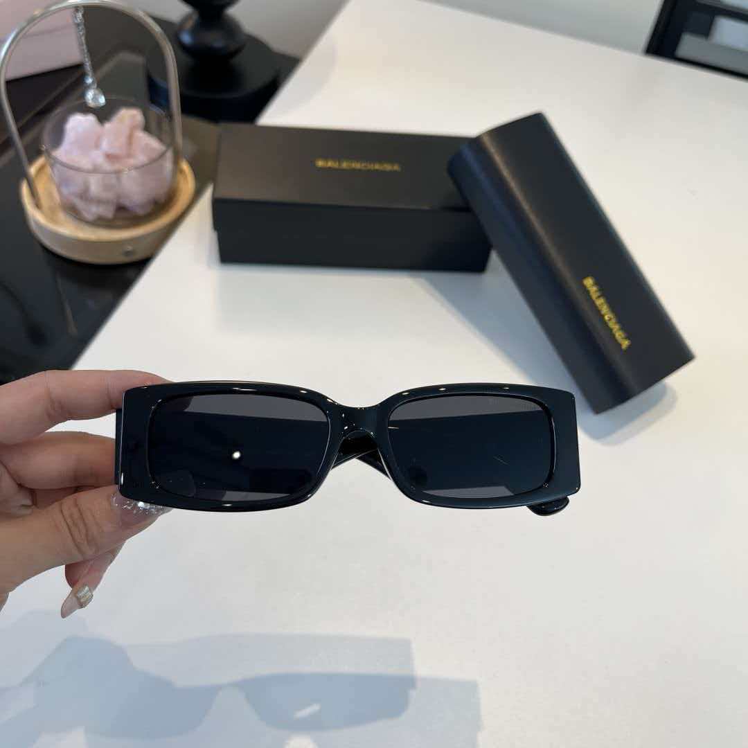 Retro flat frame leaf shaped sunglasses