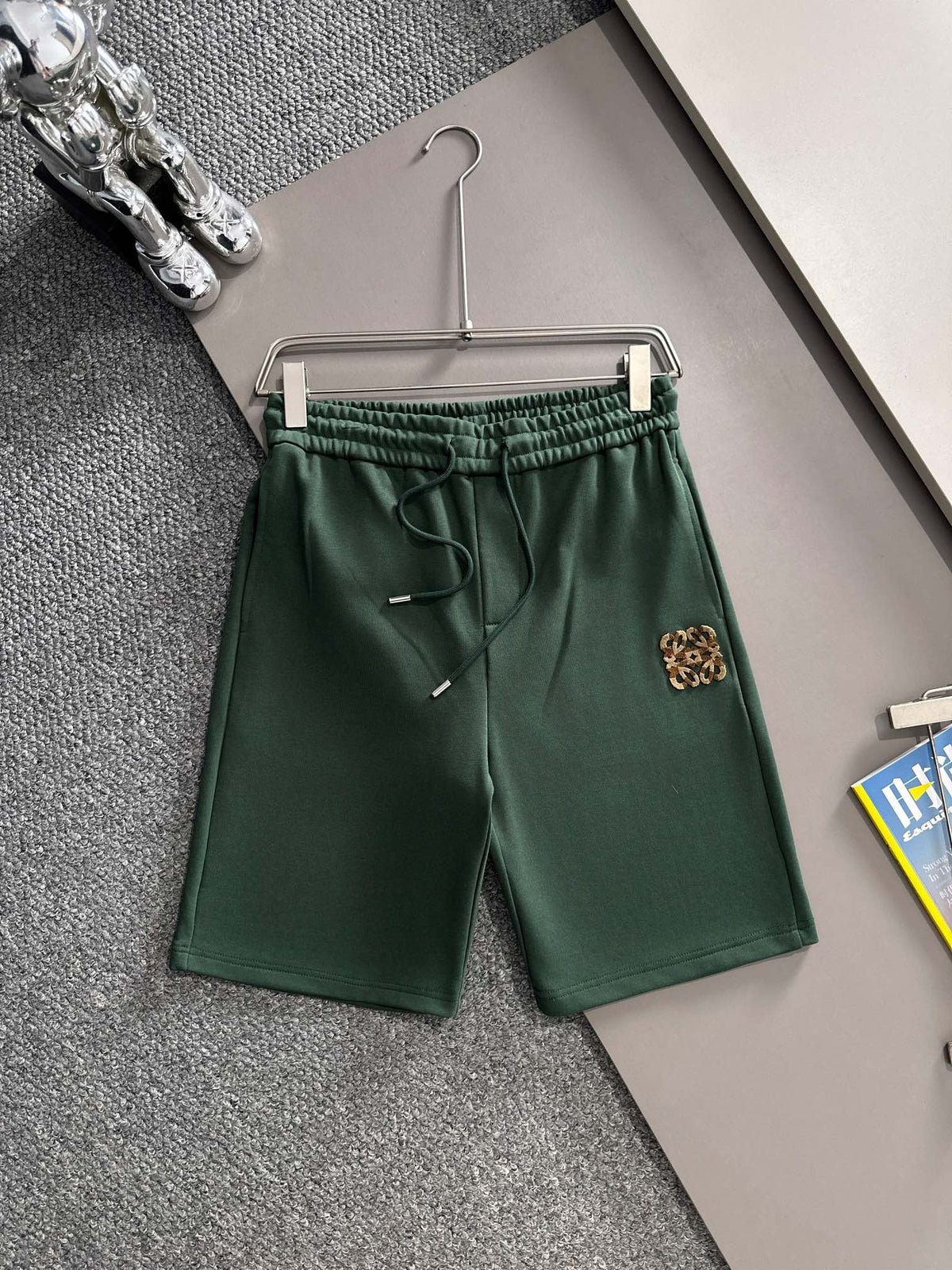 Toothbrush embroidered logo casual shorts