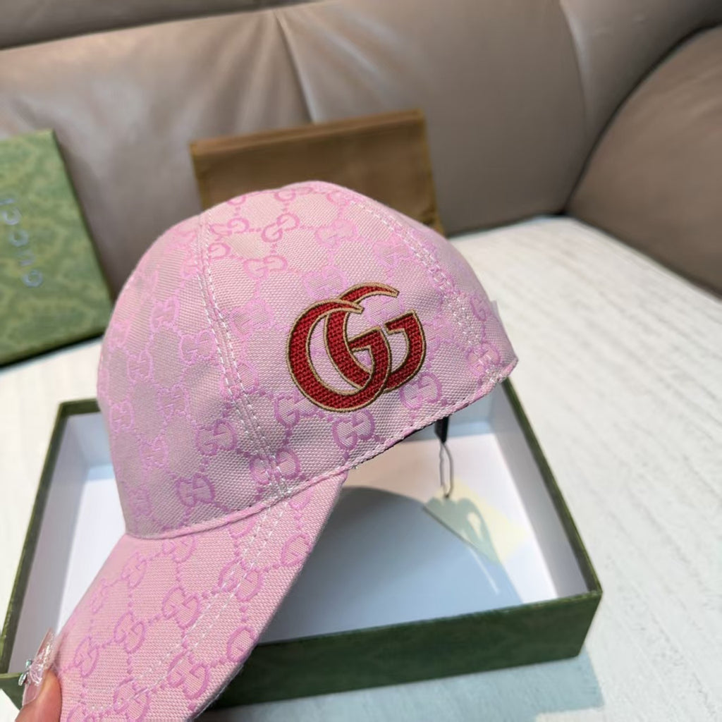 Embroidered baseball cap on the side