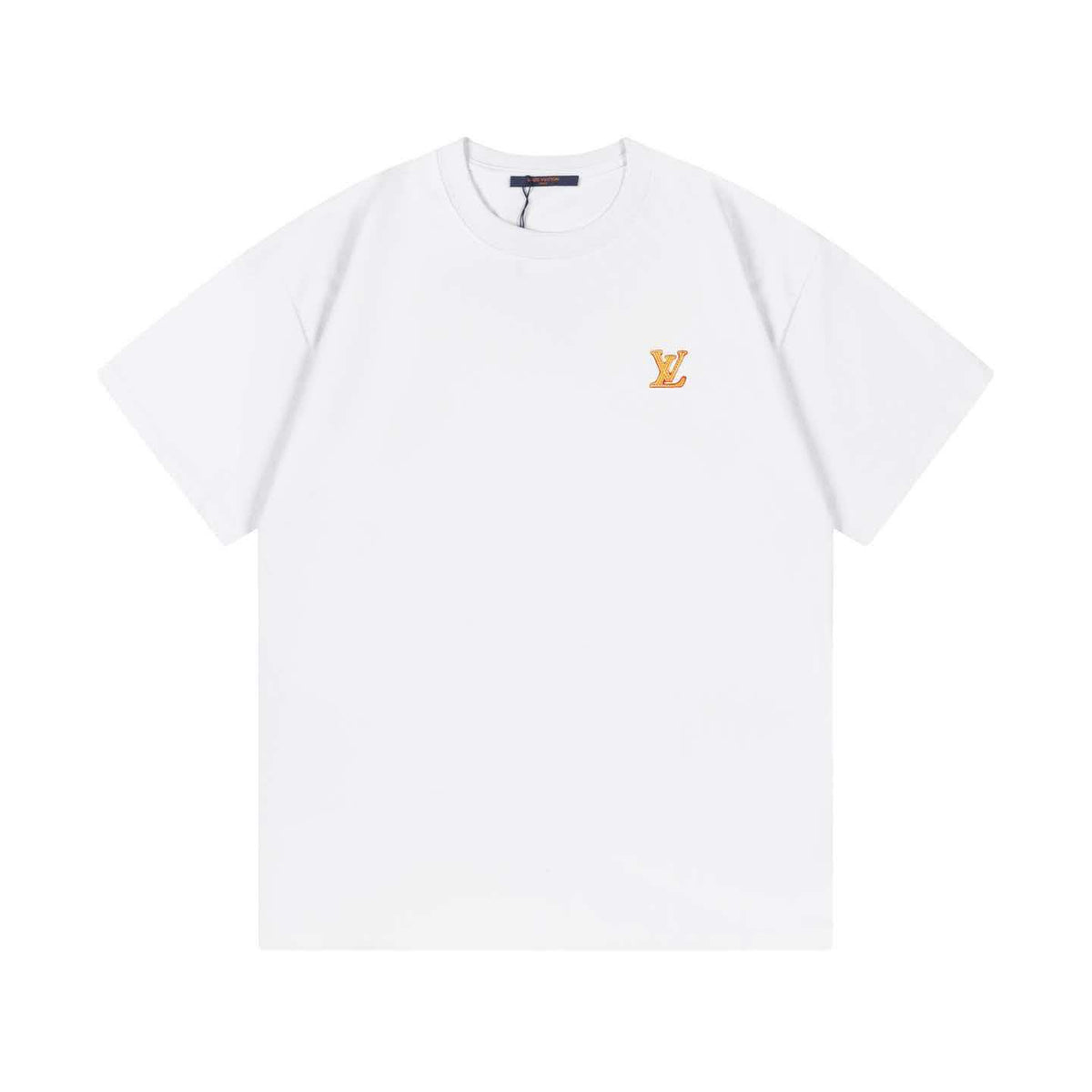 2026 new custom leather badge logo unisex short sleeved t-shirt