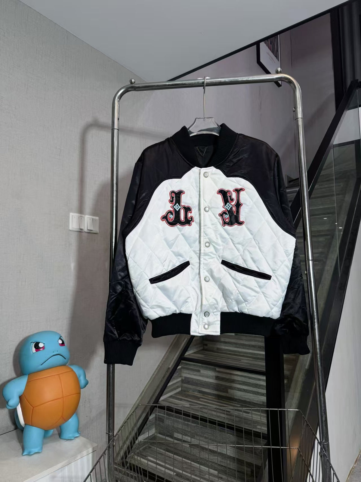 Smiling hooded zipper jacket